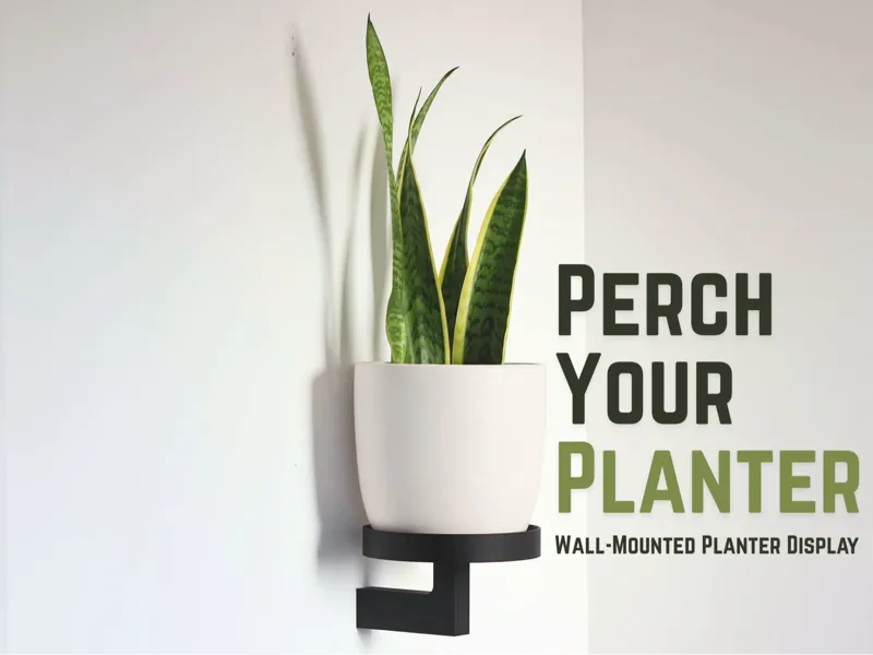 Plant Perch: Wall-Mounted Planter Display