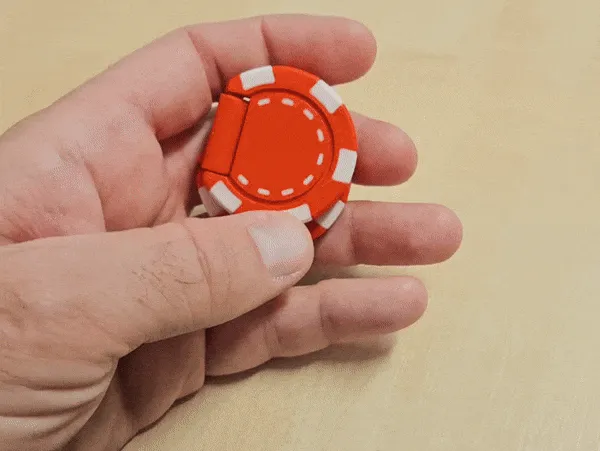 Slip and Slide Fidget Casino chips view 3