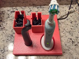 Flaus Flosser and Oral B Pro 1000 holder