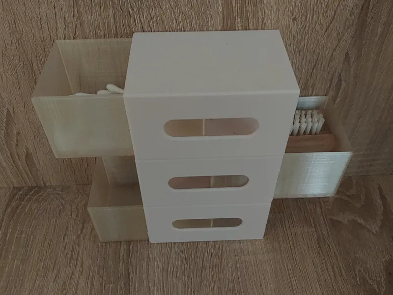 Bathroom drawer box retro / Bad Schubladen Dose