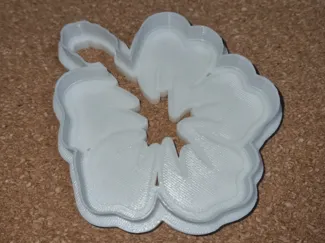 Hawaiian flower cookie cutter
