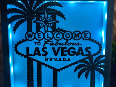 Fabulous Las Vegas Sign - Modular Light Box Insert