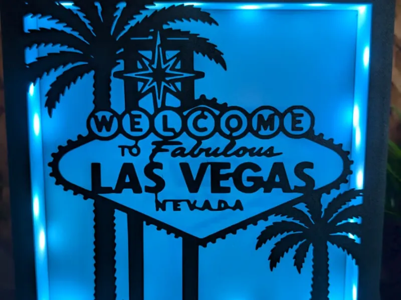 Fabulous Las Vegas Sign - Modular Light Box Insert