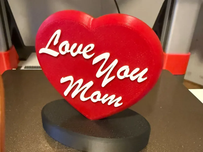 Heart shaped ornament birthday mothers day gift