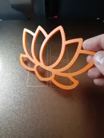 Pochoir fleur de lotus — photo 3