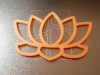 Pochoir fleur de lotus — photo 1