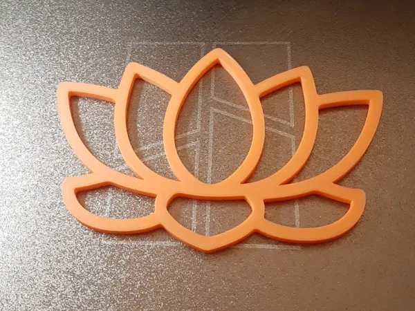 Pochoir fleur de lotus