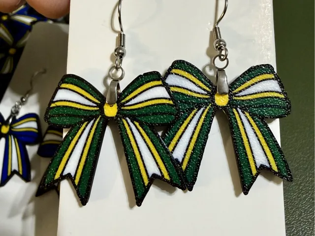 Cheer Hairbow Earrings