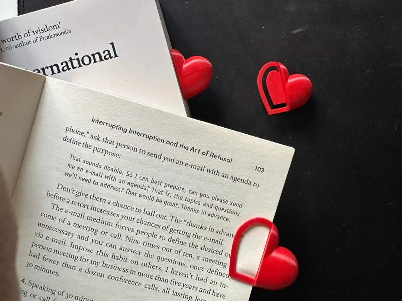 Heart bookmark (Valentines Day)