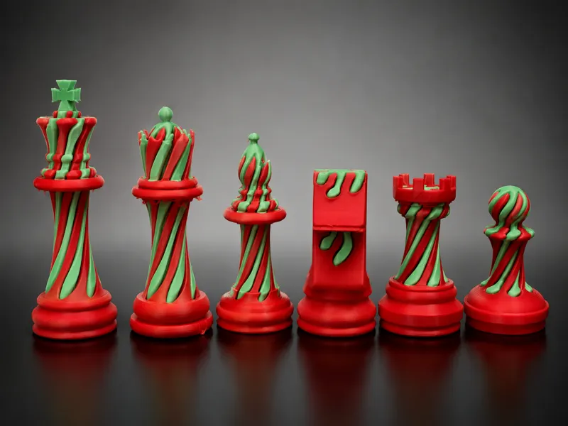Impossible passthrough chess pieces