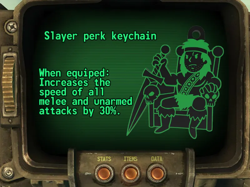Fallout Slayer perk Keychain