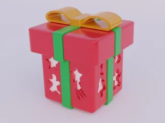 Christmas Present Box No Ams
