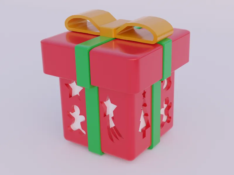 Christmas Present Box No Ams