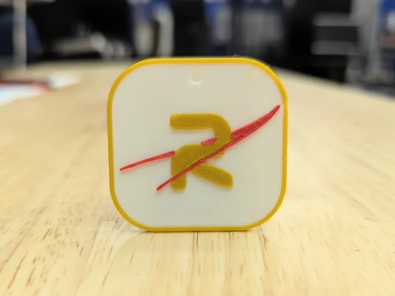 Robonauts FRC Team 118 Keychain (white)