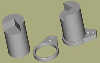 Stütze Honeycomb Laser