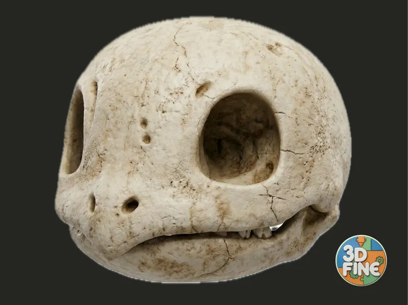 Fossilized Squirtle Skull Collectible