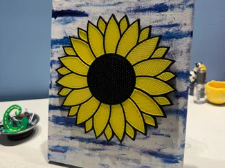 3D Sunflower for Canvas