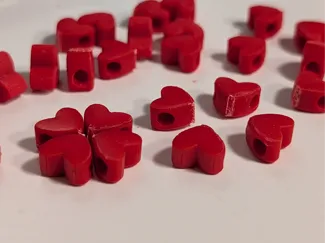 Small Heart Pony Beads