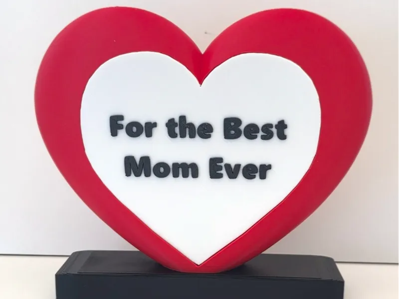 Editable Mother's Day heart frame