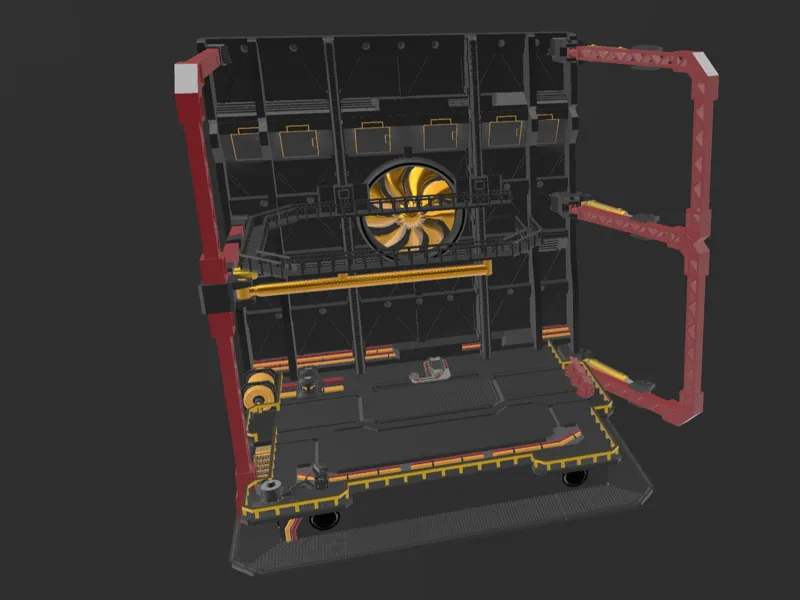 1:100 Scale Gundam Hangar (Righthand swing arm)