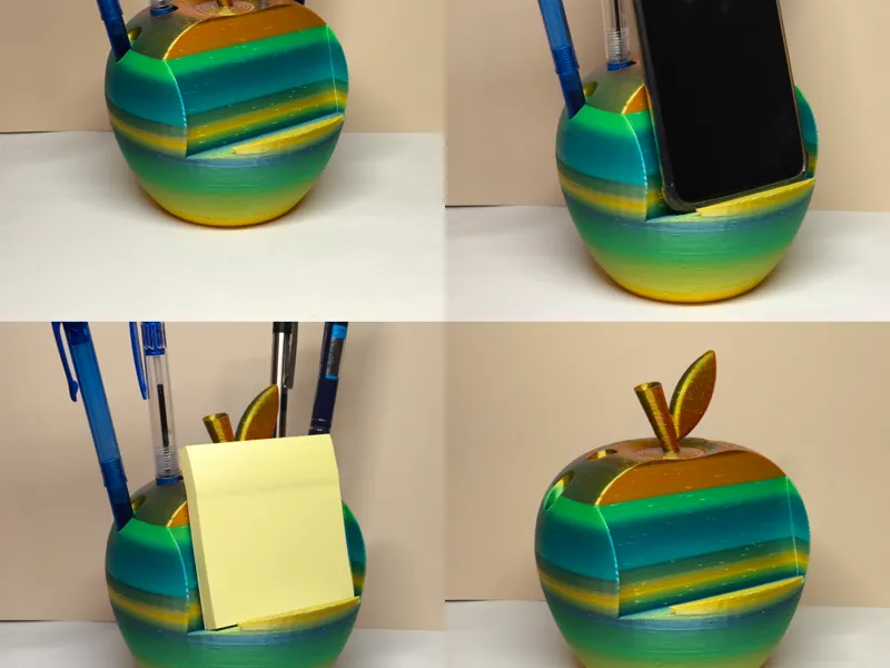 Apple card, pen, phone holder