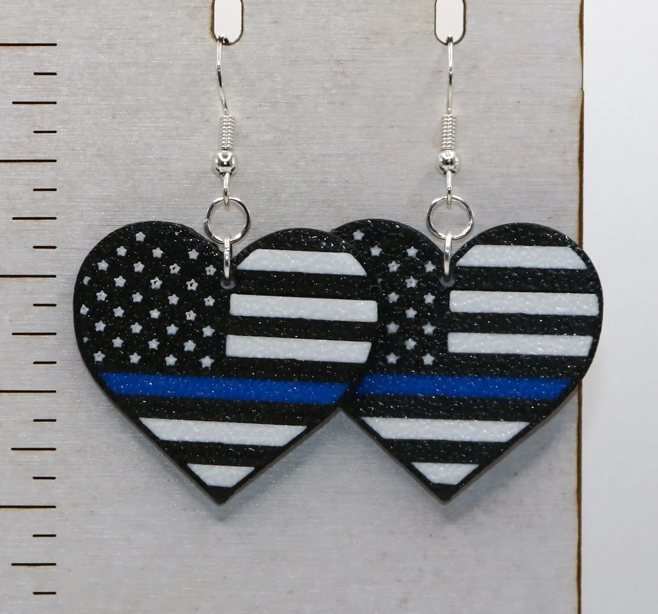 Thin Line Heart Earring view 3