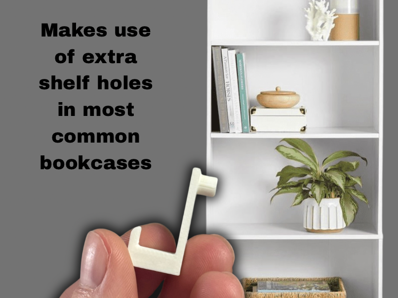 Hook For Common Bookcase Extra Shelf Holes