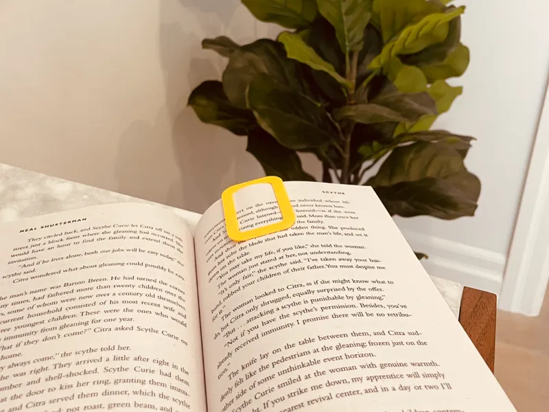 World's Smallest Bookmark, Minimalist Page Marker