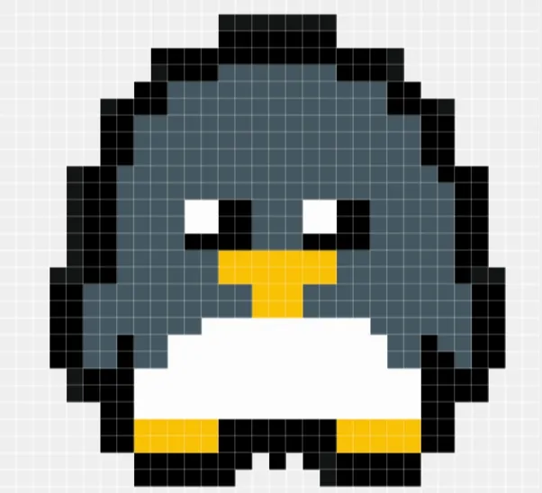 pixel penguin