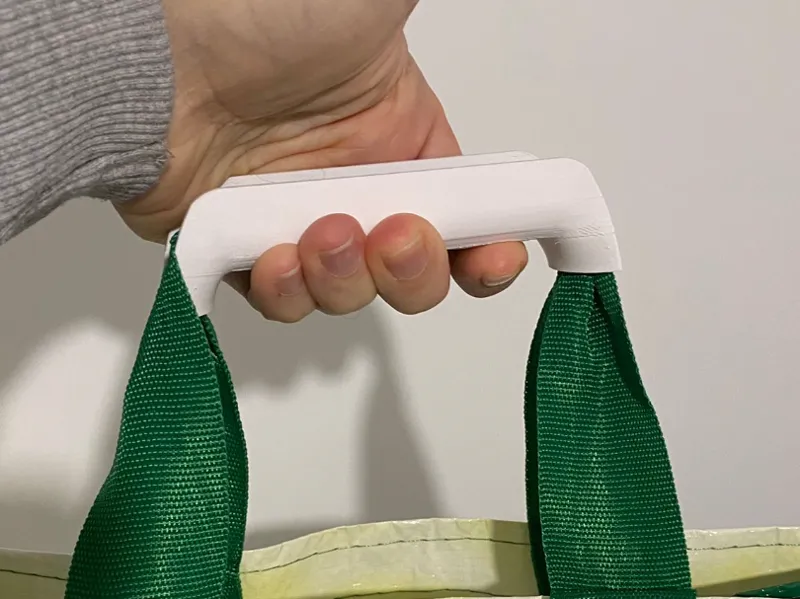 Handle for plastic bag
