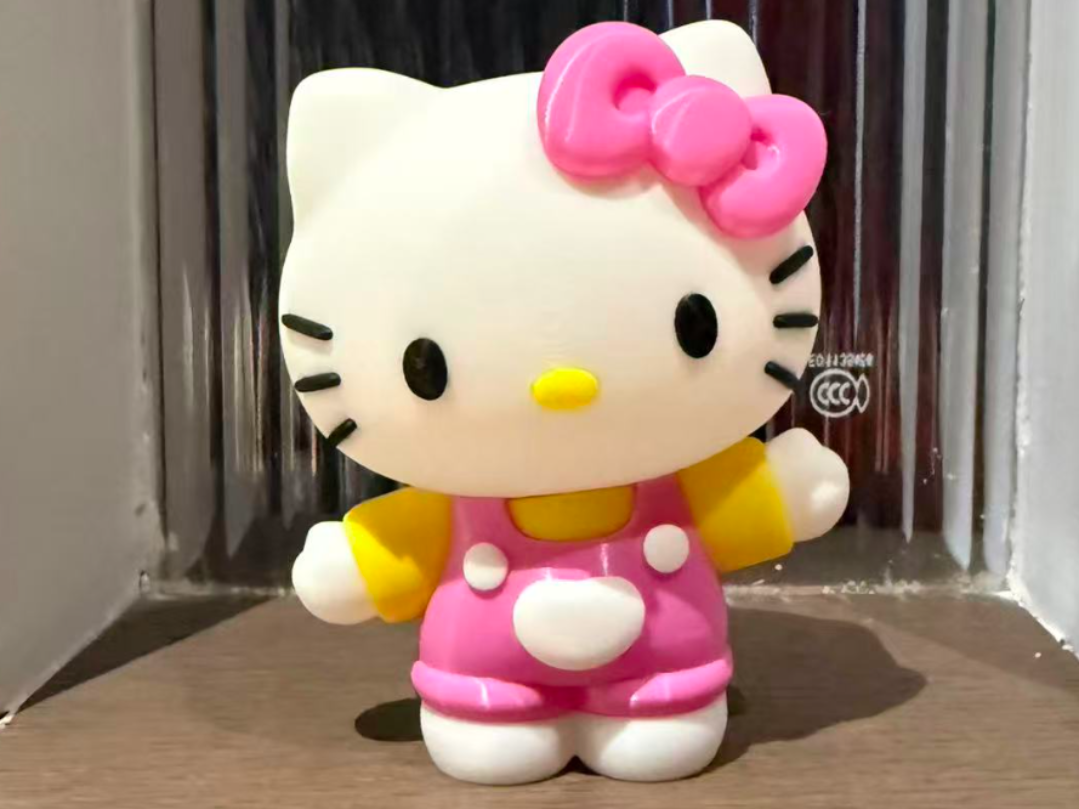 Hello Kitty 多色拆件打印（无需ams 无支撑）