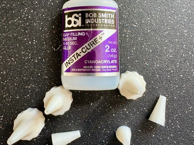 CA GLUE Replacement caps and cover  2 oz Bob Smith