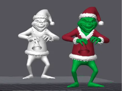 Christmas Grinch Action Figure – 3D Model