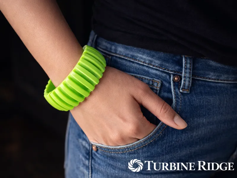 Turbine Ridge - Parametric Ridged Bracelet / Cuff
