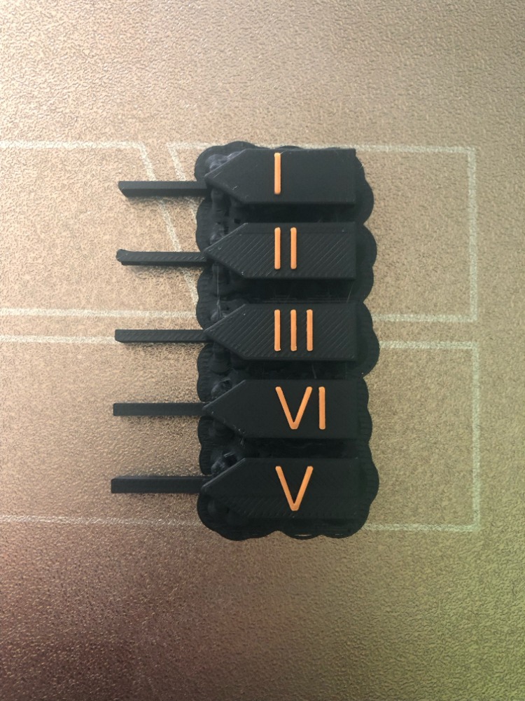 Test version 5 variants 0.08mm layer, 2 walls, 100% infill