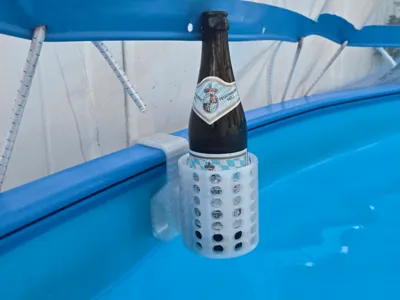 Drink Holder Steel Wall Pool