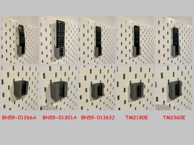 Samsung remote control holder for IKEA SKADIS