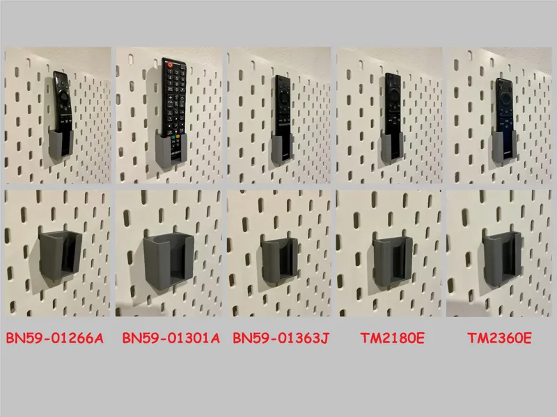 Samsung remote control holder for IKEA SKADIS