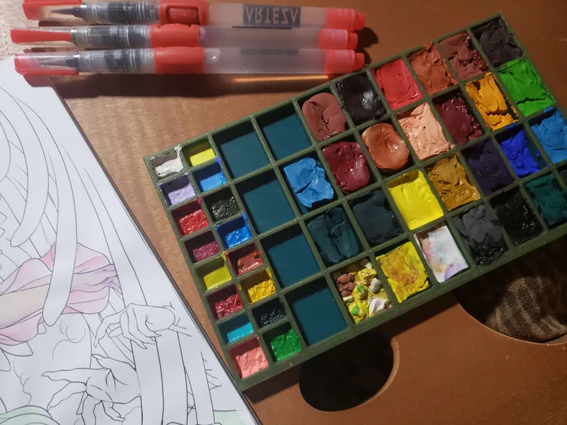 Paint Palette 32 big and 16 small slot