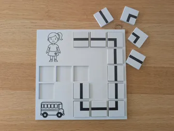 Modelo para impresión 3D: platen zoek de weg thema verkeer — vista de referencia 3