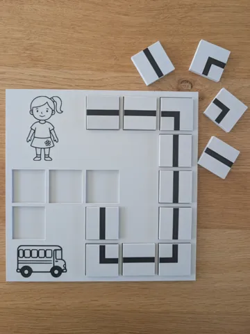 Modelo para impresión 3D: platen zoek de weg thema verkeer — vista de referencia 2