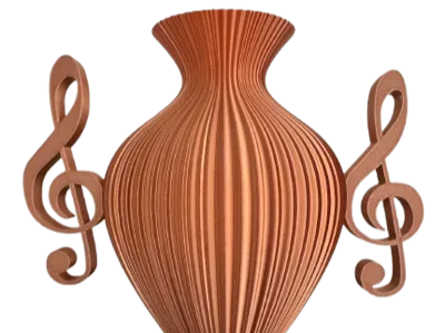 Music Trophy Treble Clef Handles