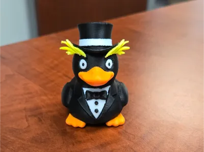 Dapper Penguin Rubber Duck