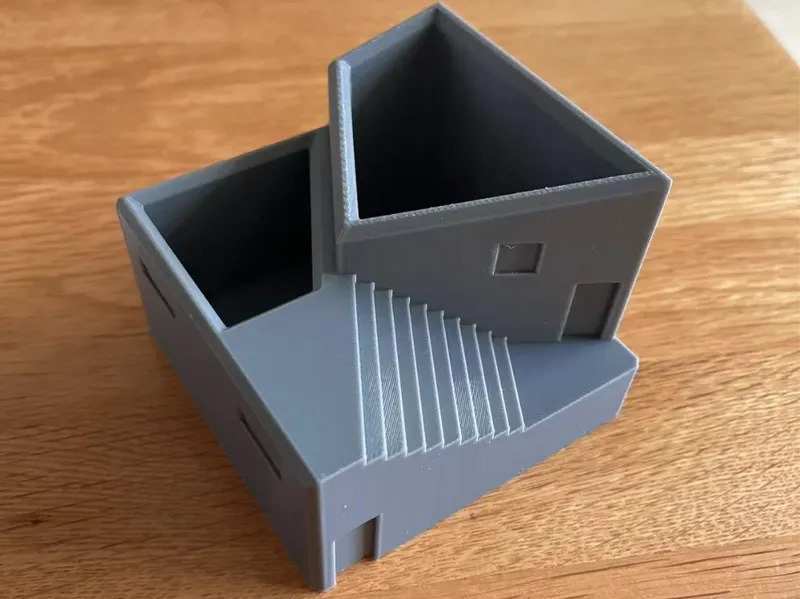 建筑笔筒收纳桶