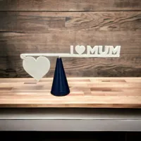 Sculpture cinétique en équilibre 'I LOVE MOM' — photo 4