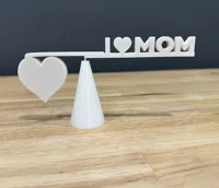 Sculpture cinétique en équilibre 'I LOVE MOM' — photo 2