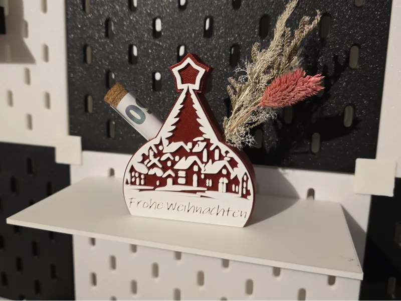 Wunscherfüller Geschenkkarte Geldbox Weihnachten  