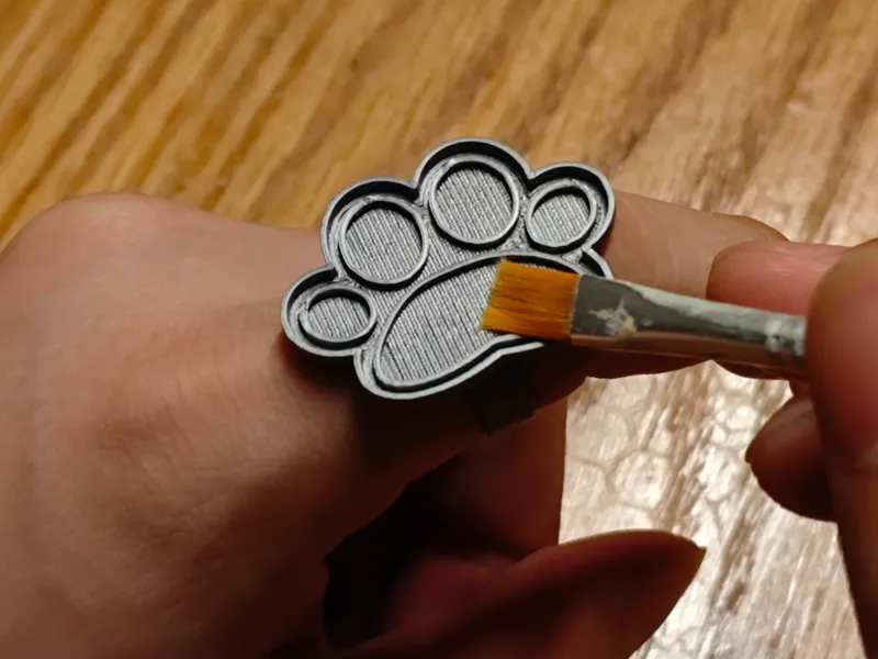 Finger color palette ring 手指调色盘戒指