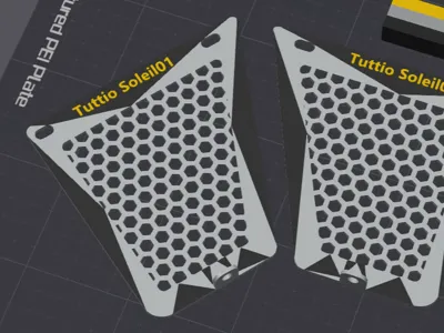 Tuttio Soleil01 /Kugoo Wish01 Motor Covers Hexagon