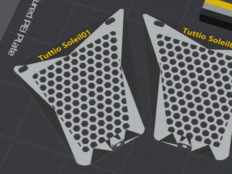 Tuttio Soleil01 /Kugoo Wish01 Motor Covers Hexagon